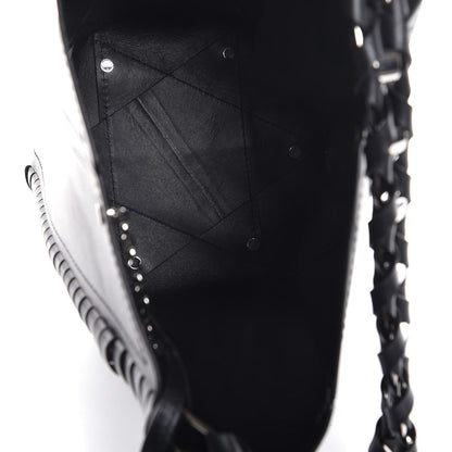 Proenza Schouler Smooth Calfskin Medium Hex Bucket Bag Black 6 of 8