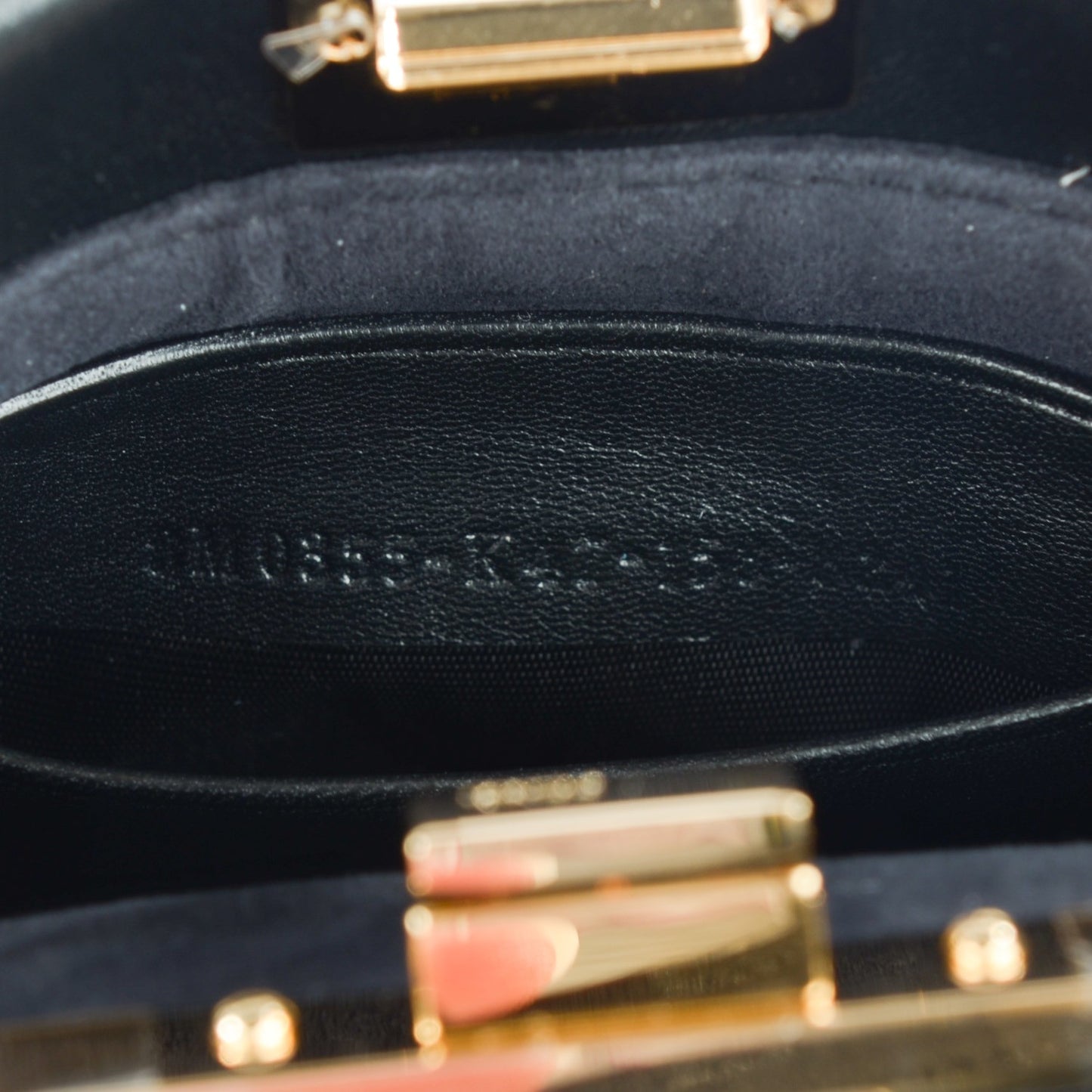 Nappa Micro Peekaboo Iconic Satchel Black
