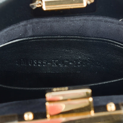 Fendi Nappa Micro Peekaboo Iconic Satchel Black 7 of 8
