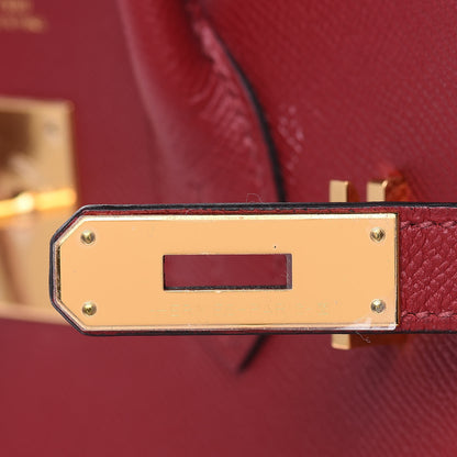 Hermes Epsom Birkin 30 Rouge Grenat 9 of 33