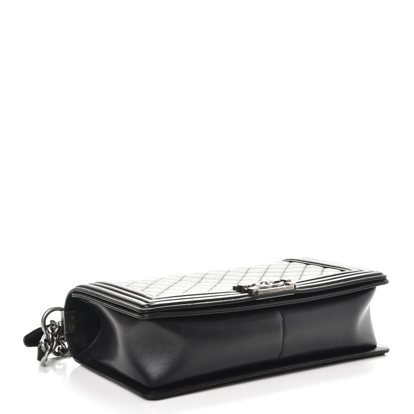 Lambskin Quilted New Medium Boy Flap Black