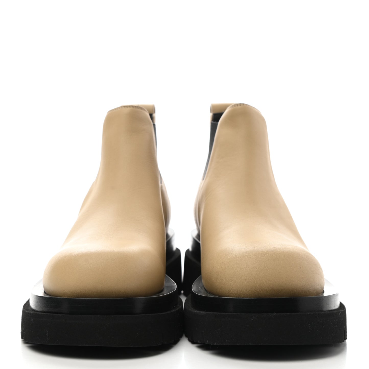 Calfskin The Lug Chelsea 55mm Cropped Boots 37 Cane Sugar