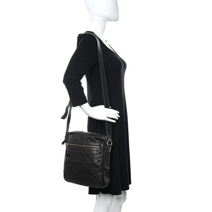 Gucci Guccissima Flat Messenger Bag Dark Brown 2 of 13