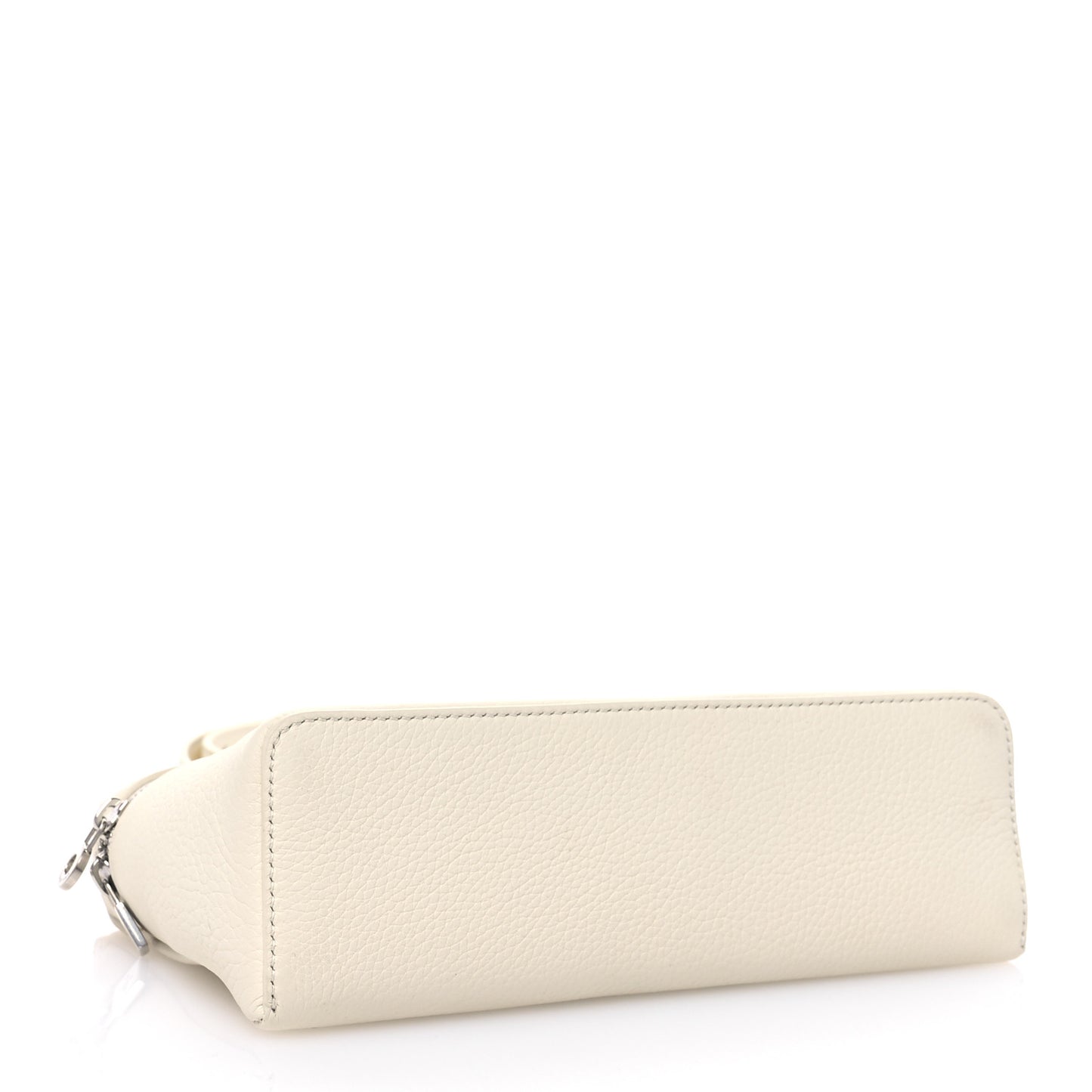 Grained Calfskin L19 Extra Pocket Pouch Whisper White