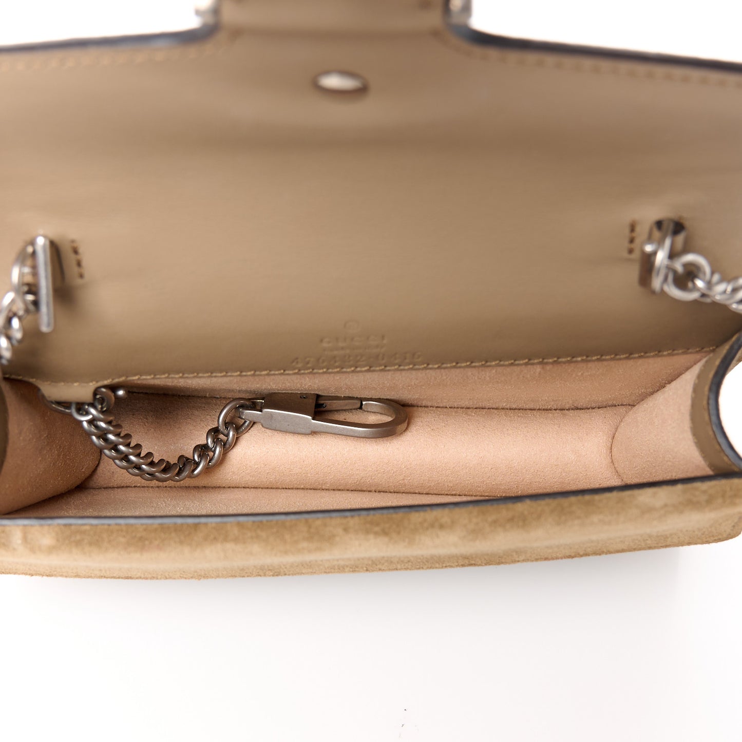 GG Supreme Monogram Super Mini Dionysus Shoulder Bag Taupe