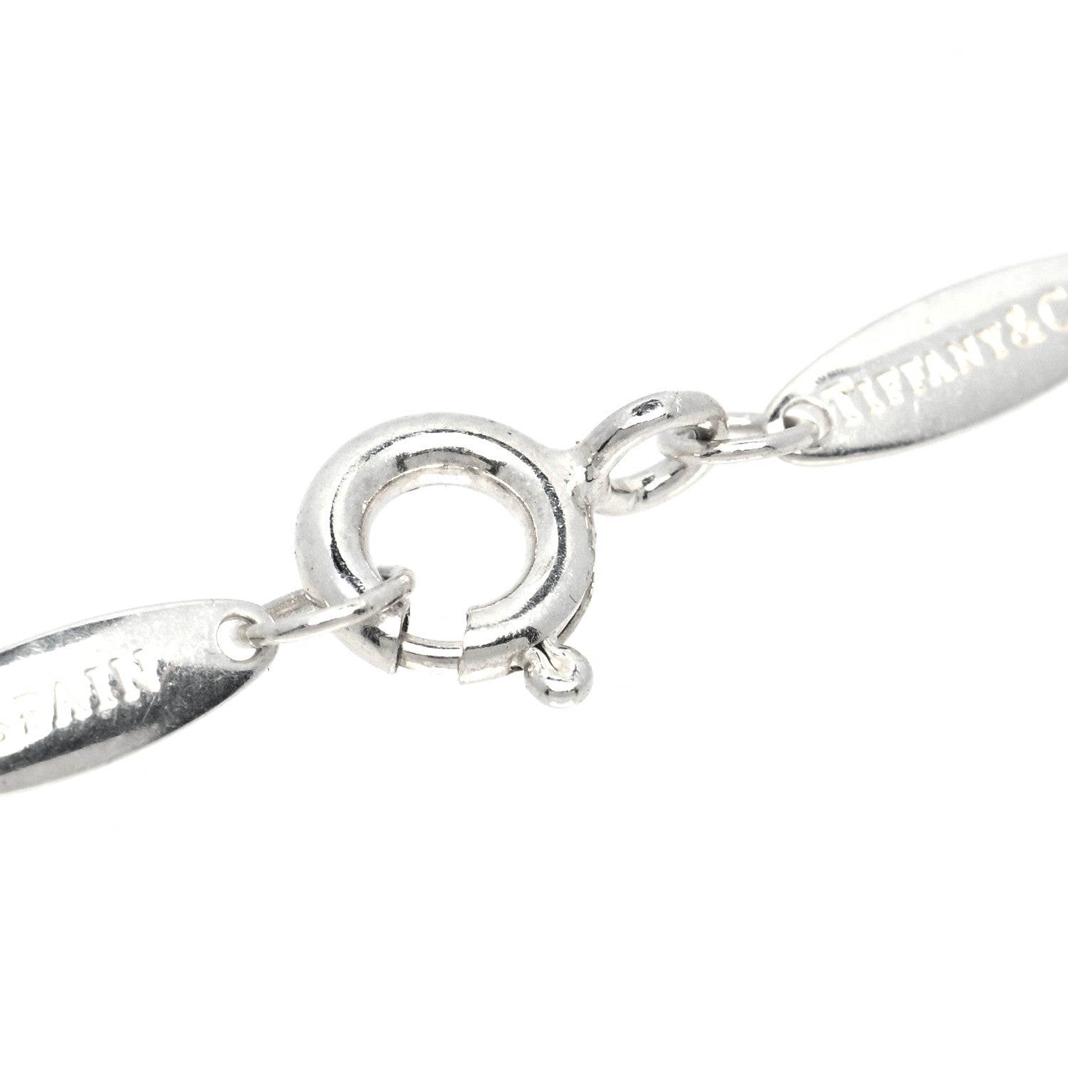 Tiffany Sterling Silver Diamond .03ct Elsa Peretti Diamonds by the Yard Pendant Necklace 4 of 6