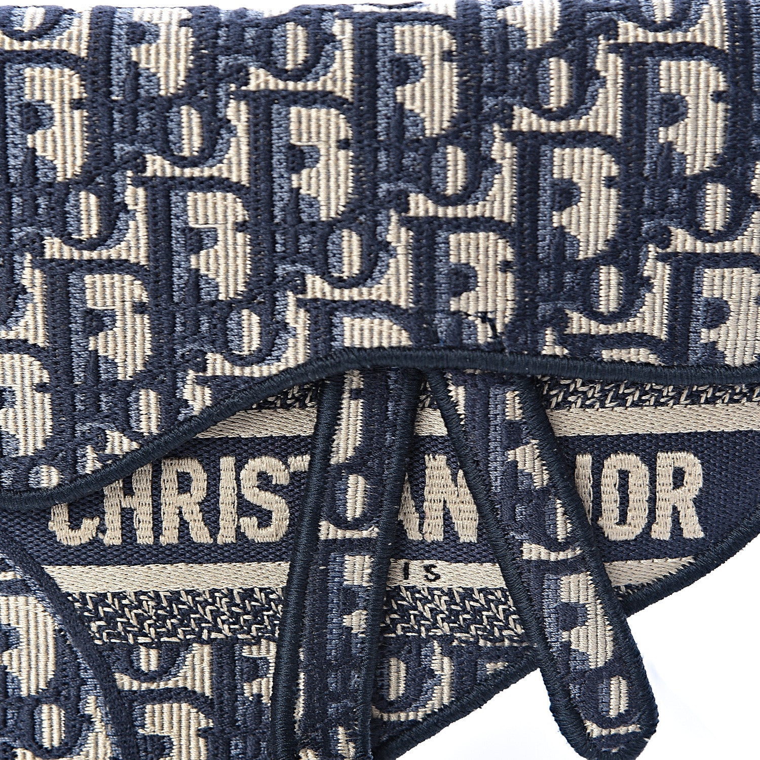 Christian Dior Oblique Saddle Belt Bag Blue 7 of 9