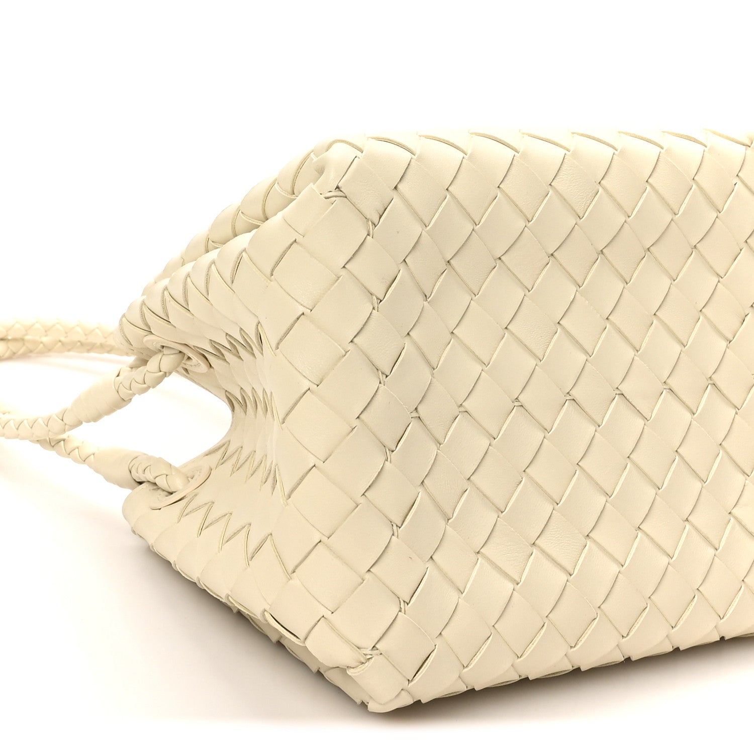 Bottega Veneta Nappa Intrecciato Small Parachute Shoulder Bag Sea Salt 7 of 8