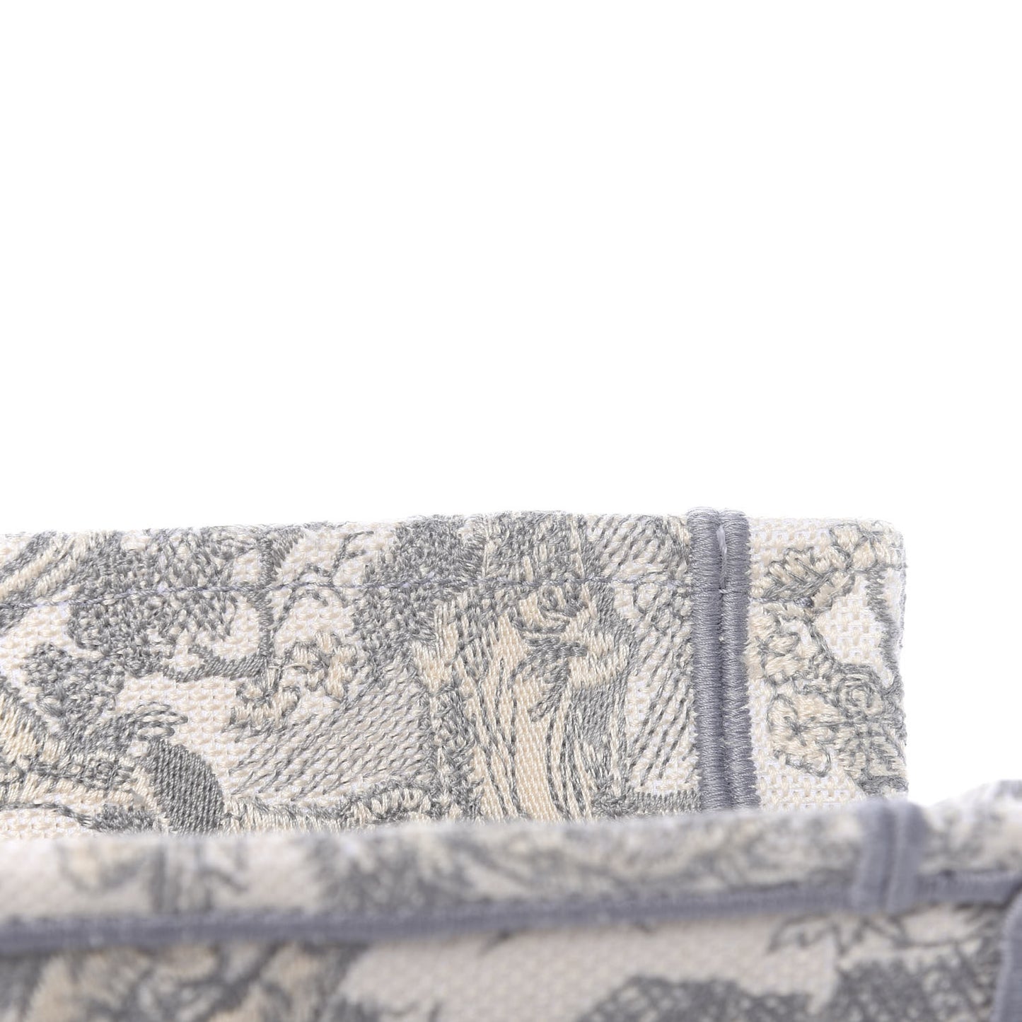 Canvas Embroidered Medium Dioriviera Toile De Jouy Book Tote Gray