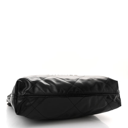 Chanel Shiny Calfskin Quilted Small Chanel 22 Black 5 of 12