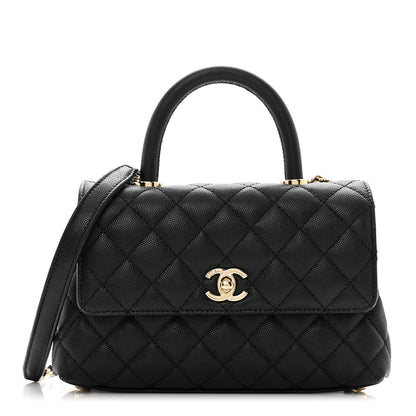 Chanel Caviar Quilted Mini Coco Handle Flap Black 1 of 10