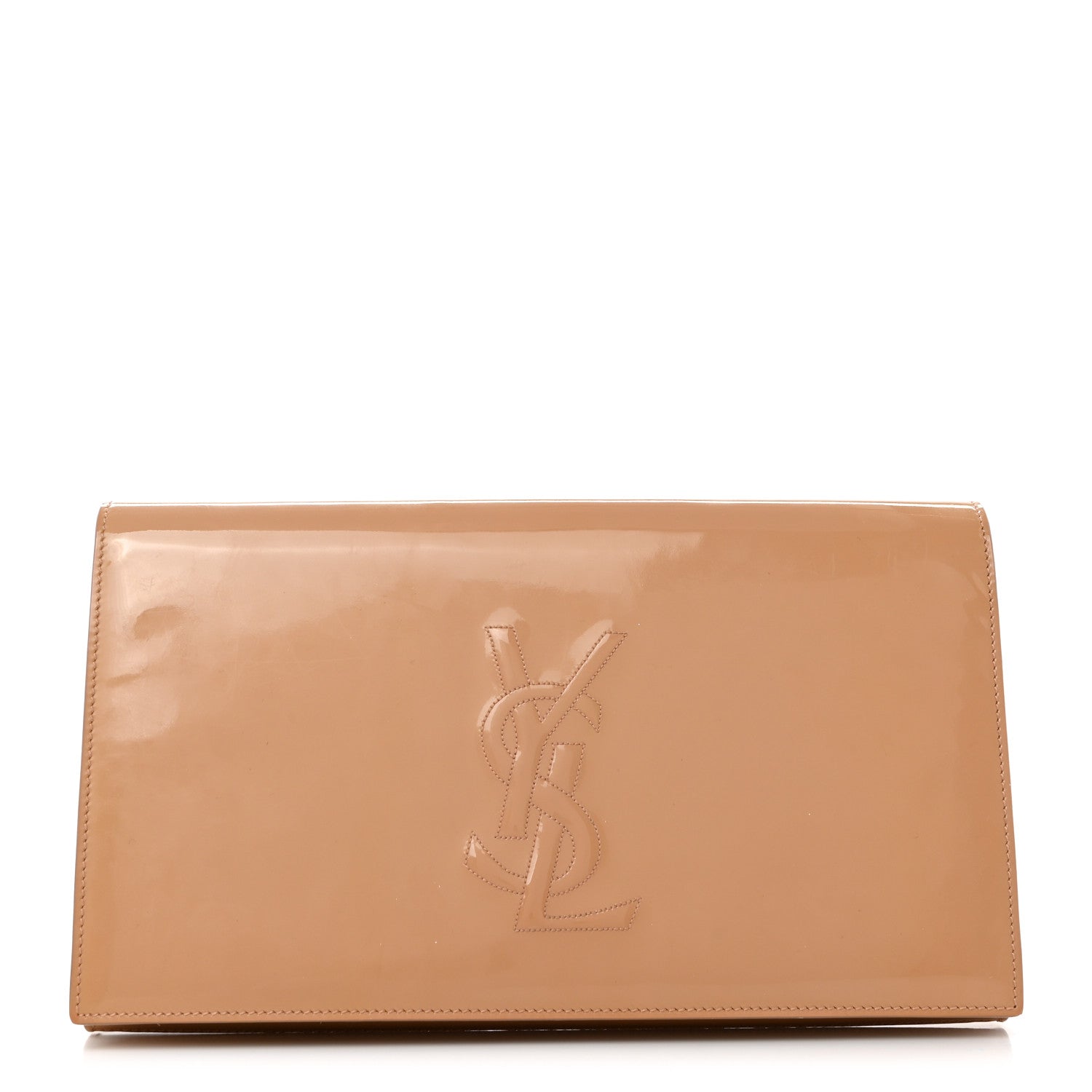 Saint Laurent Patent Calfskin Monogram Large Belle De Jour Clutch Chair 1 of 7