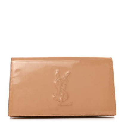 Saint Laurent Patent Calfskin Monogram Large Belle De Jour Clutch Chair 1 of 7