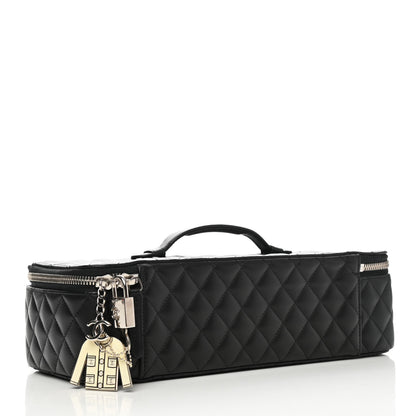 Chanel Lambskin Quilted Large Jewelry Case Black 3 of 8