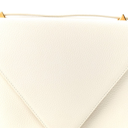 Bottega Veneta Calfskin Mount Envelope Bag White 8 of 10
