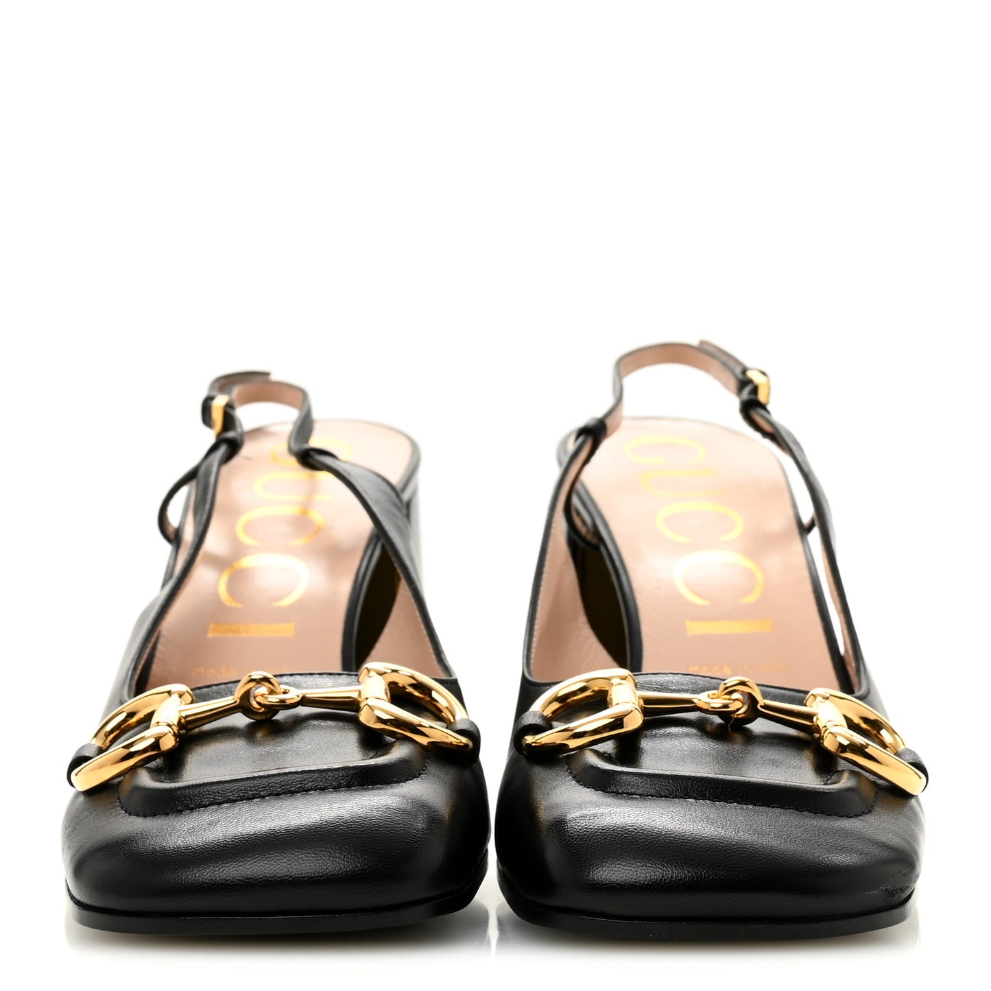 Malaga Kid Horsebit 75mm Slingback Pumps 40 Black
