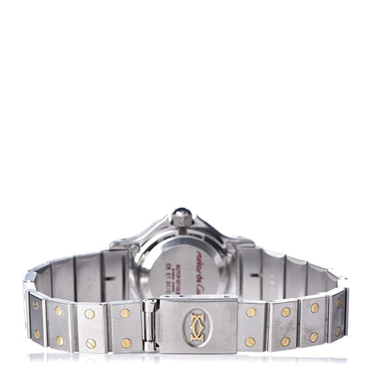 Cartier Stainless Steel 18K Yellow Gold 25mm Santos Octagon Automatic Watch 4 of 7