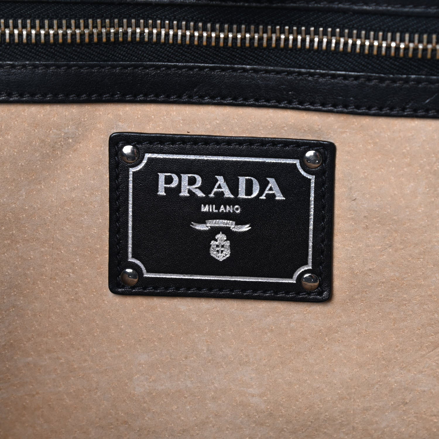 Prada Soft Calf Satchel Black 5 of 11