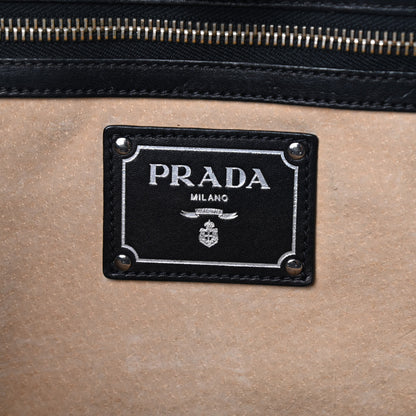 Prada Soft Calf Satchel Black 5 of 11
