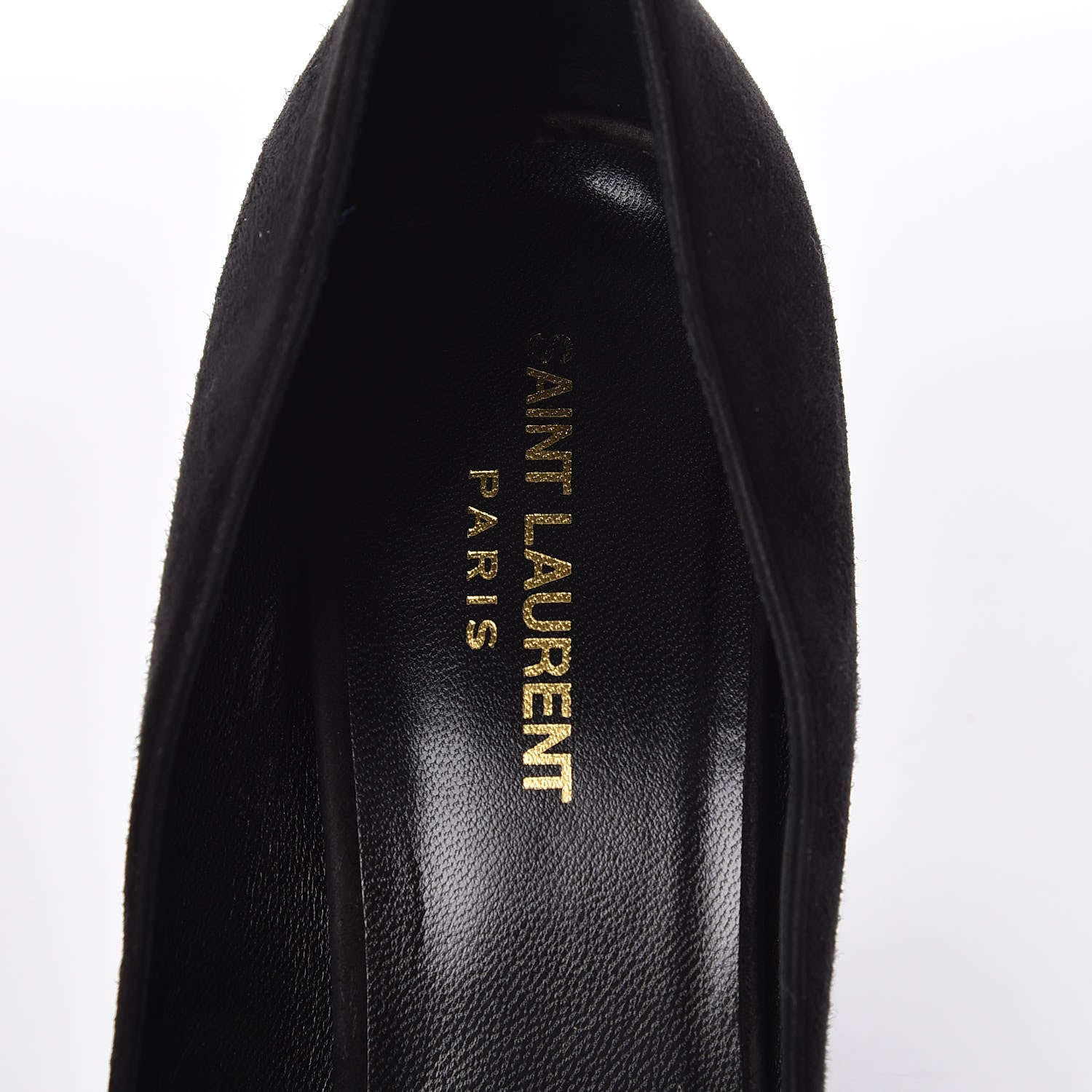 Saint Laurent Kid Scamosciato Babies 90 Pumps 41 Black 9 of 14