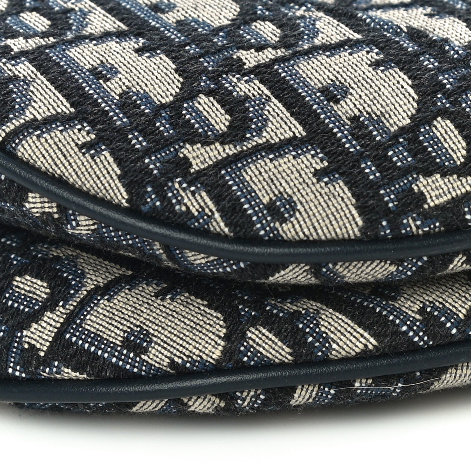 Christian Dior Oblique Saddle Bag Blue 9 of 10