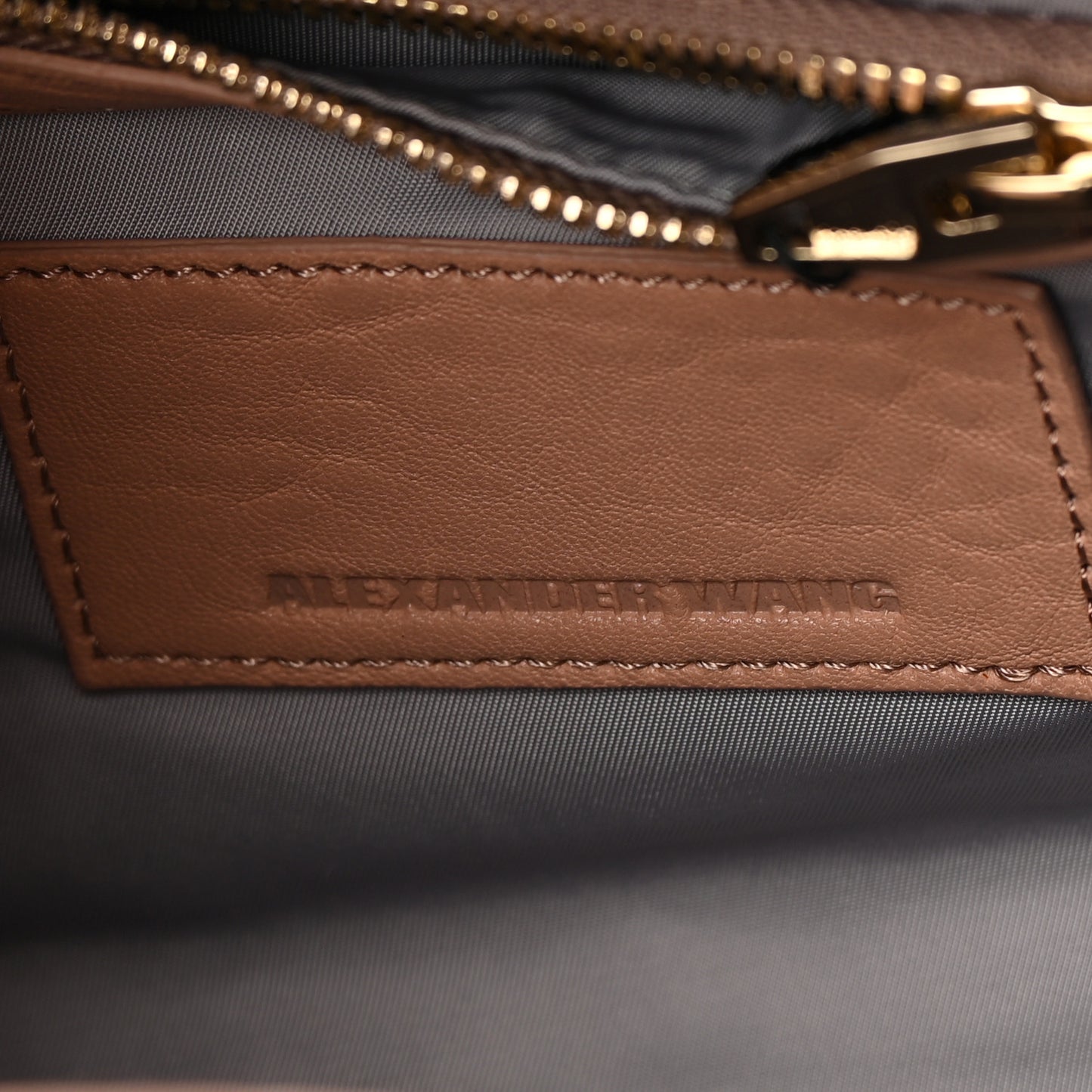 Pebbled Lambskin Mini Rockie Latte Gold Hardware