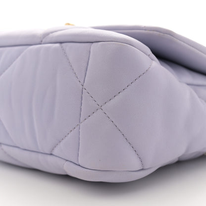 Chanel Lambskin Quilted Medium Chanel 19 Flap Light Purple 10 of 10