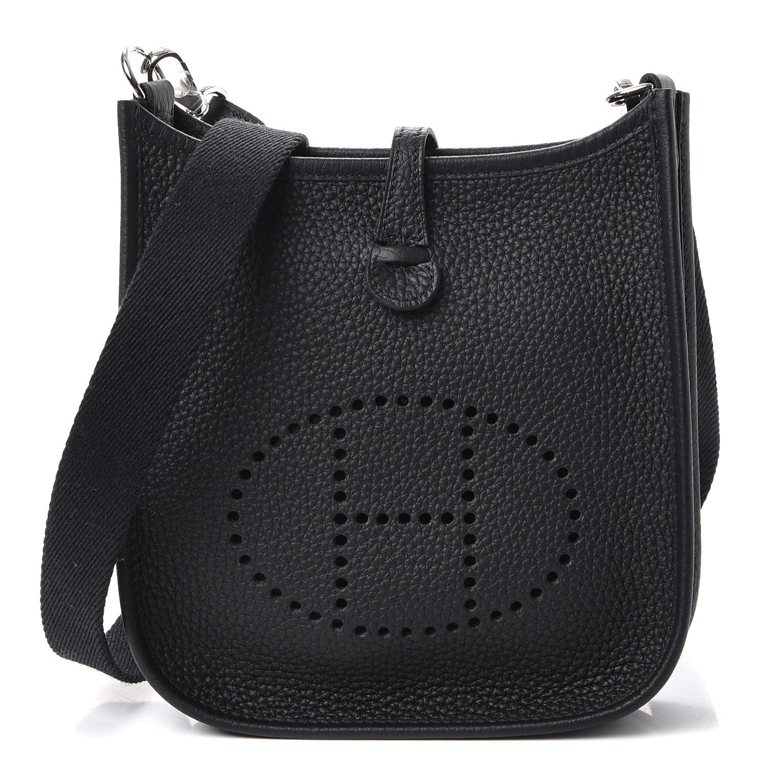 Hermes Taurillon Clemence Evelyne TPM Black 1 of 8