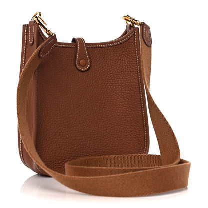 Hermes Taurillon Clemence Evelyne TPM Gold 3 of 11