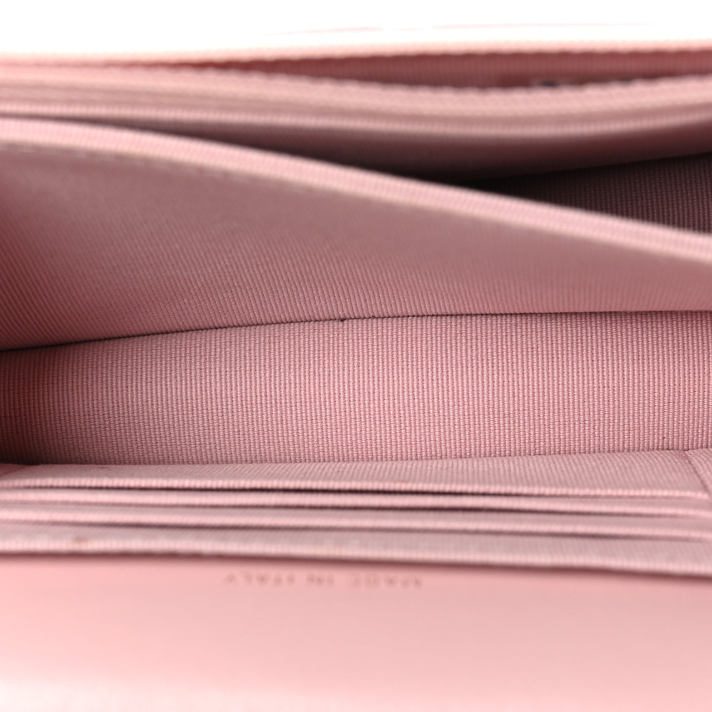Lambskin Quilted CC Pearl Enamel Clutch on Chain WOC Light Pink