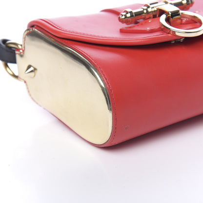 Givenchy Calfskin Small Obsedia Shoulder Bag Red Gold 7 of 9