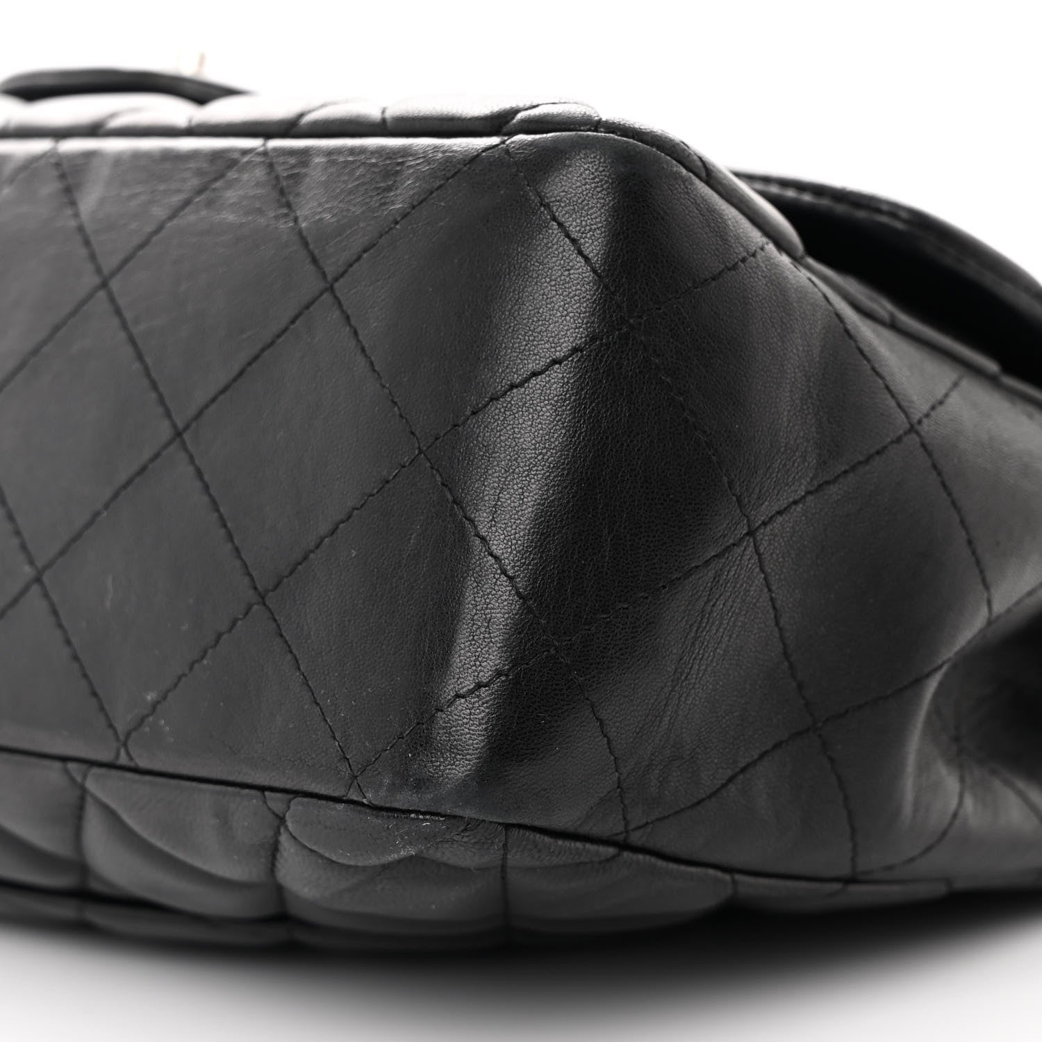 Chanel Lambskin Quilted Jumbo Single Flap Black 10 of 11