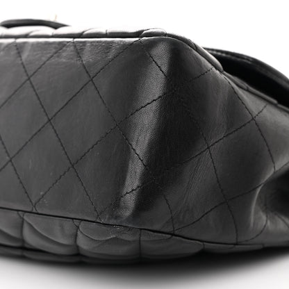 Chanel Lambskin Quilted Jumbo Single Flap Black 10 of 11
