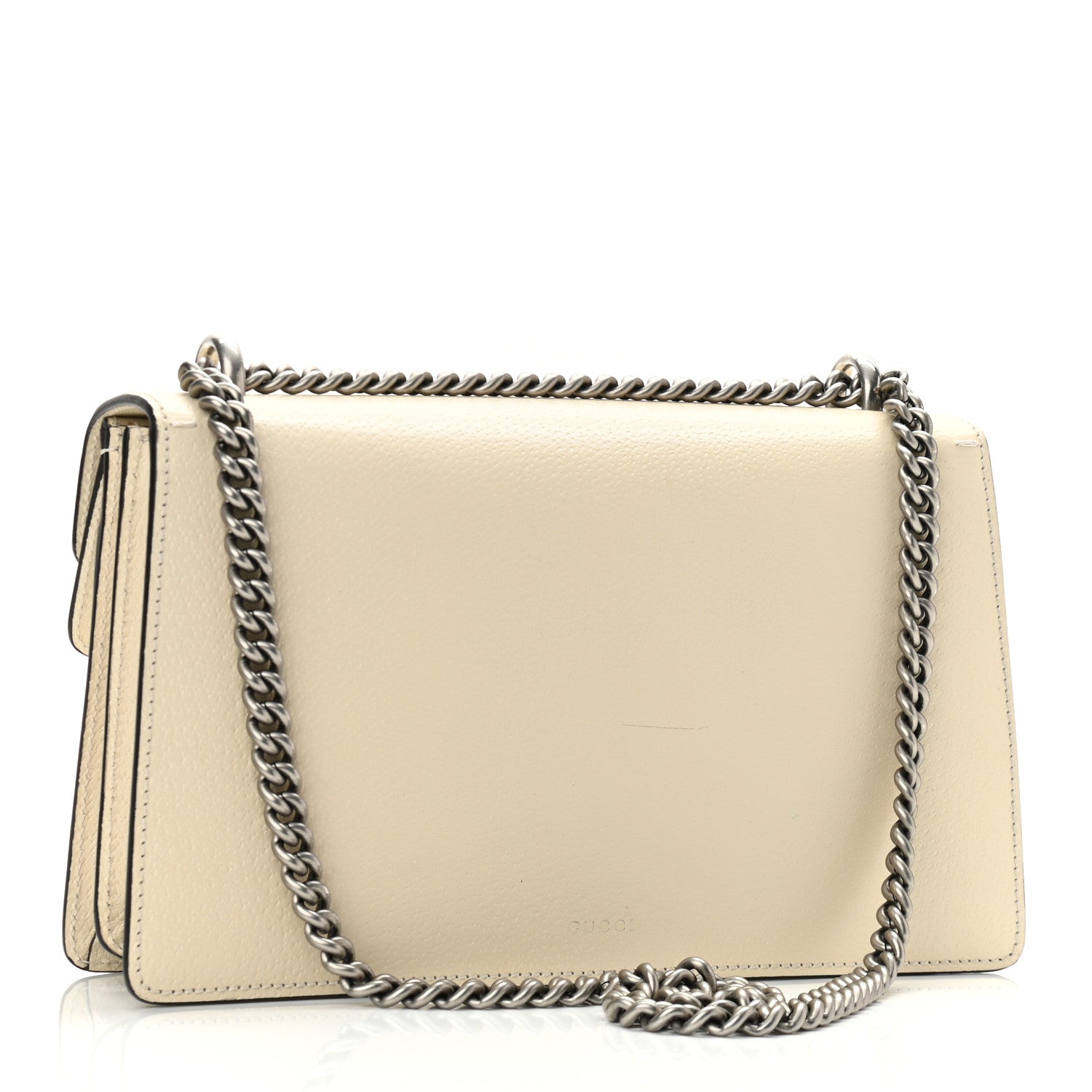 Gucci Textured Calfskin Crystal Small Dionysus Shoulder Bag Mystic White 3 of 12