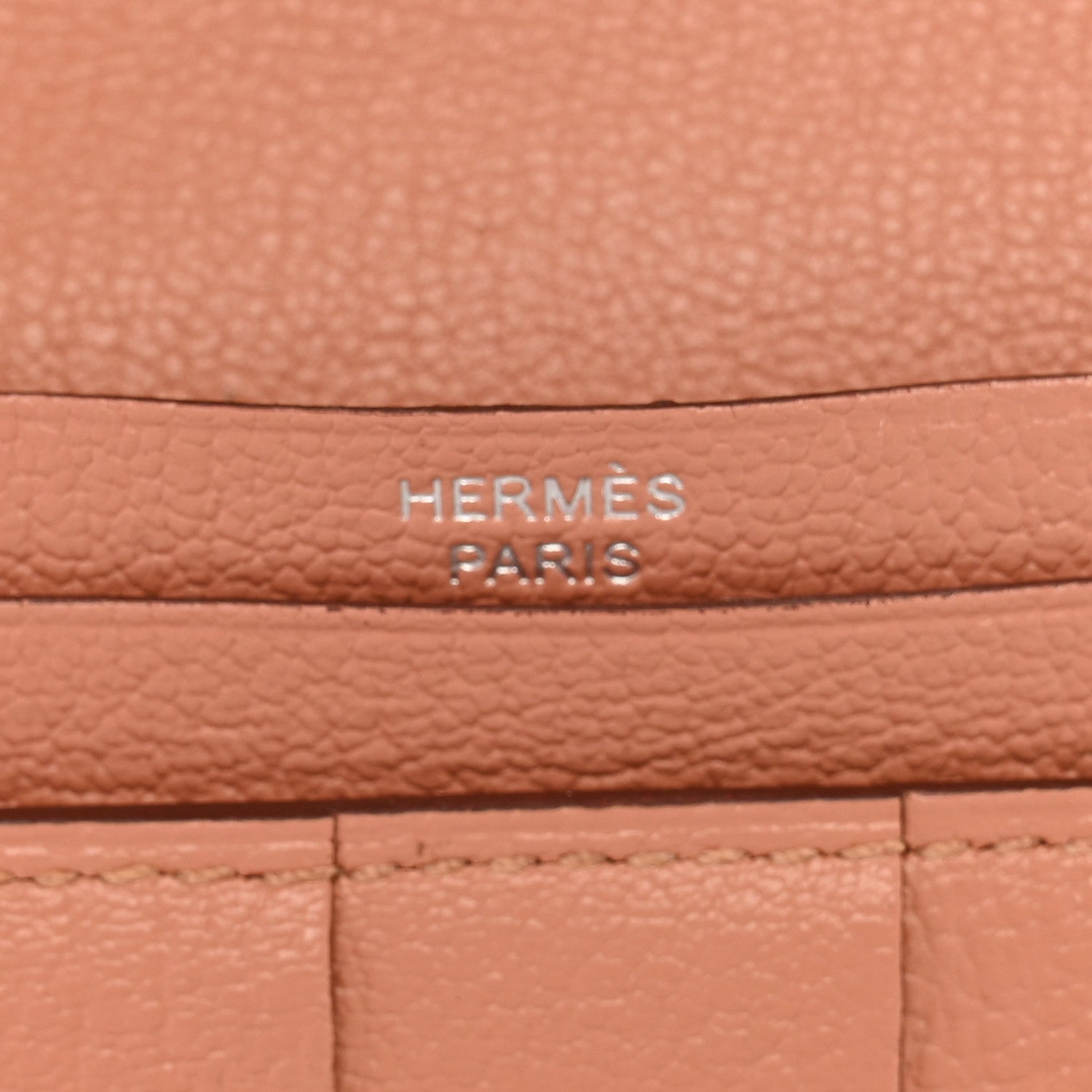 Hermes Ostrich Bearn Gusset Wallet Terre Cuite 6 of 9