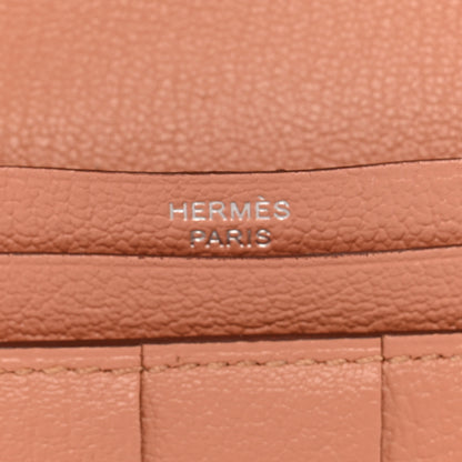 Hermes Ostrich Bearn Gusset Wallet Terre Cuite 6 of 9