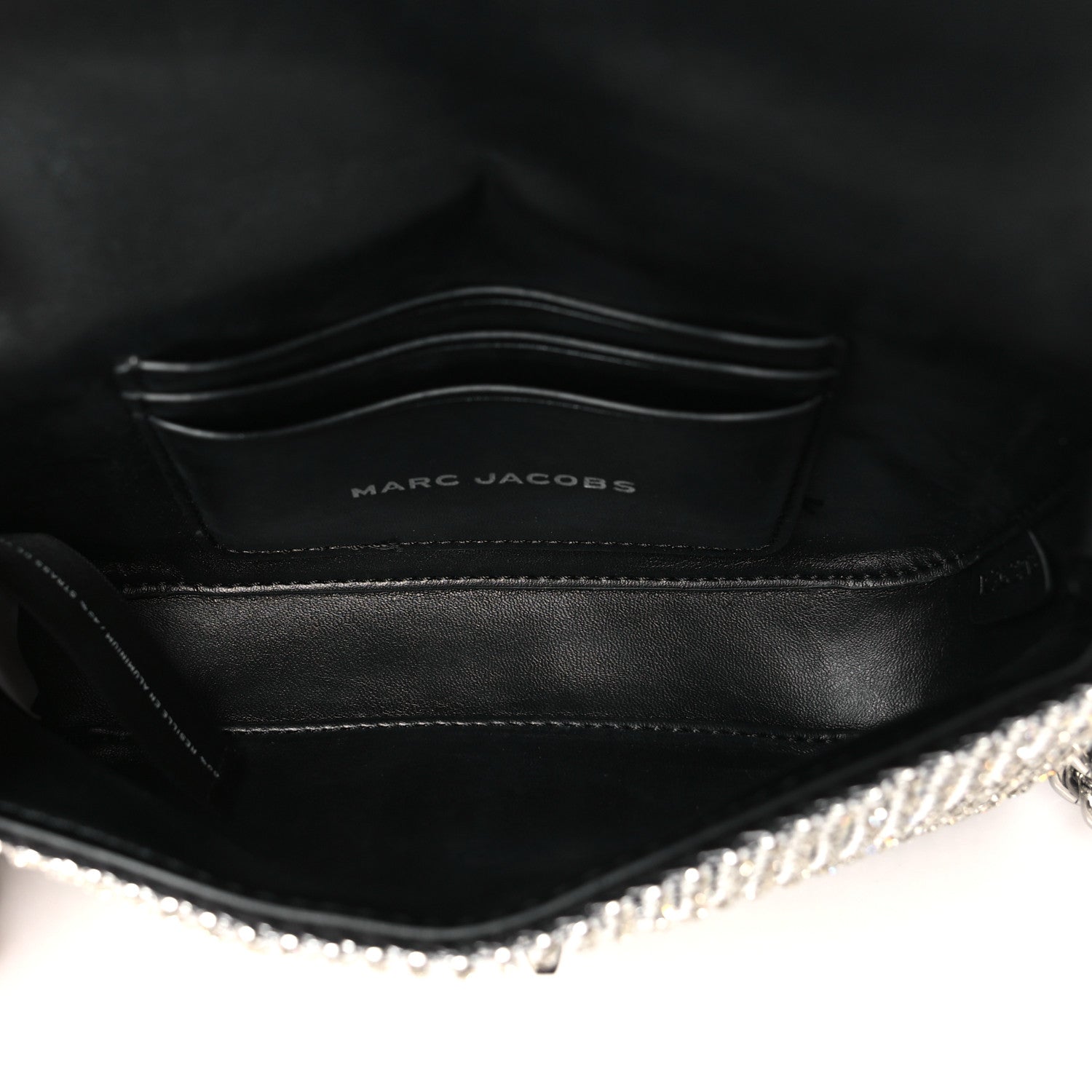 Marc Jacobs The Rhinestone J Marc Mini Shoulder Bag Silver 1679032