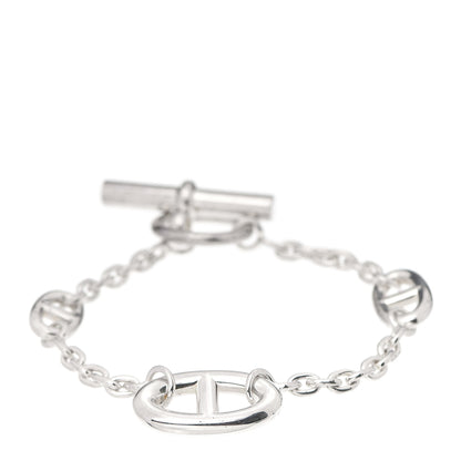 Hermes Sterling Silver Farandole Bracelet LG 1 of 5