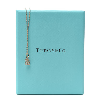 Tiffany 18K Rose Gold Diamond Small Ampersand Pendant Necklace 6 of 6
