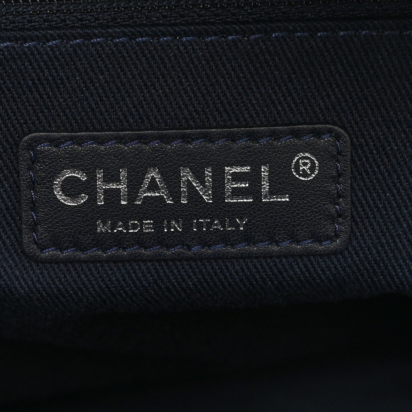 Denim Large Deauville Bowling Bag Blue