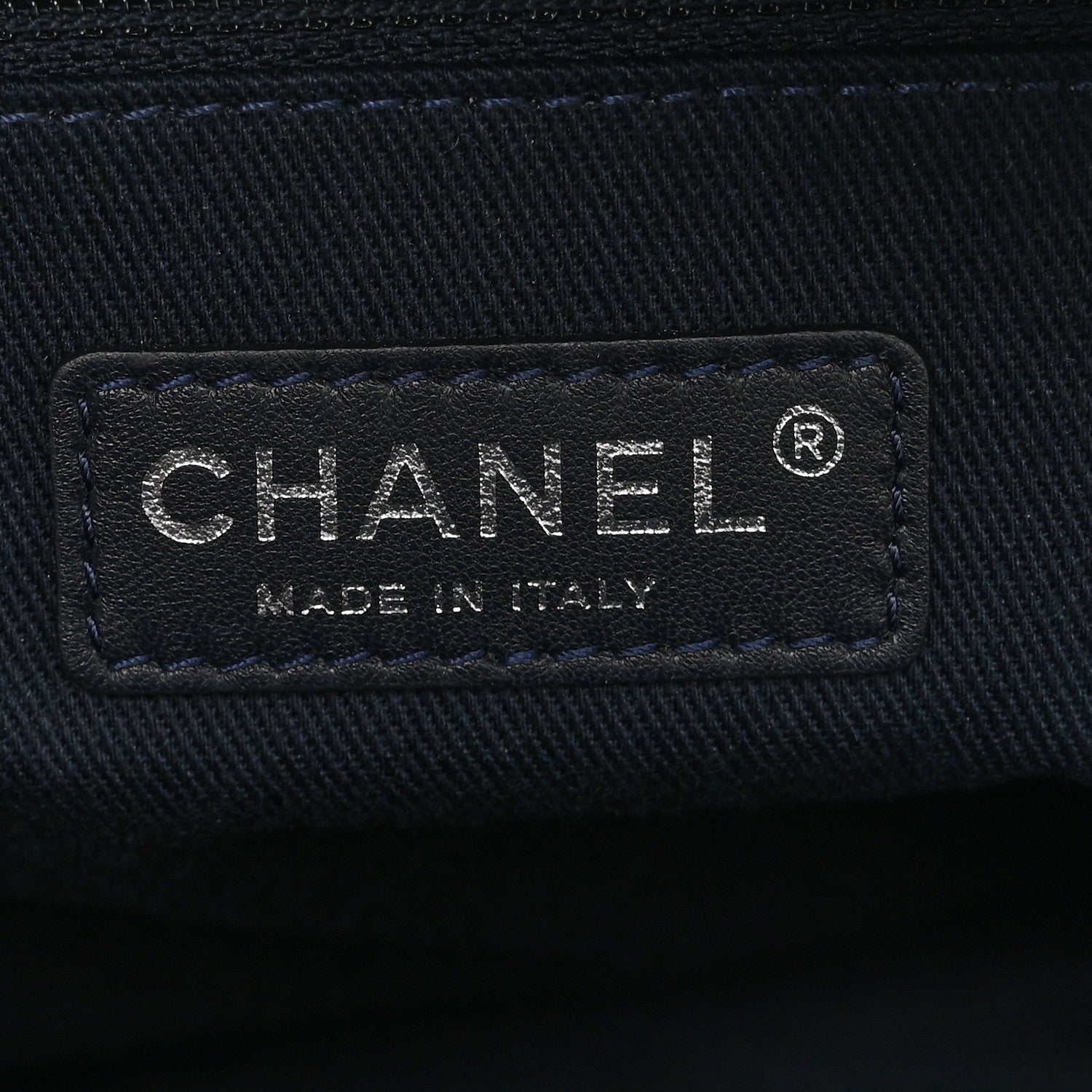 Chanel Denim Large Deauville Bowling Bag Blue 6 of 10