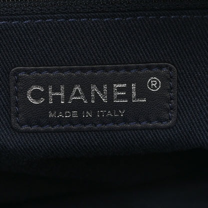 Chanel Denim Large Deauville Bowling Bag Blue 6 of 10