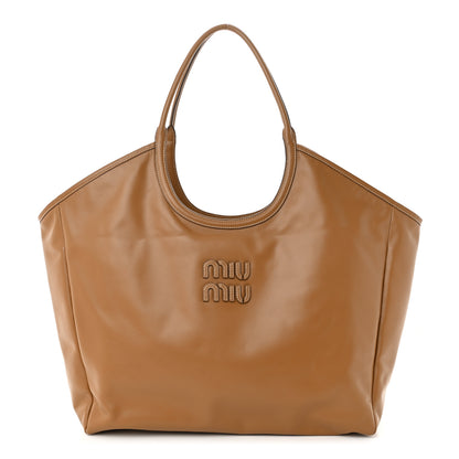 Miu Miu Nappa Large Ivy Tote Bag Caramel 1 of 11