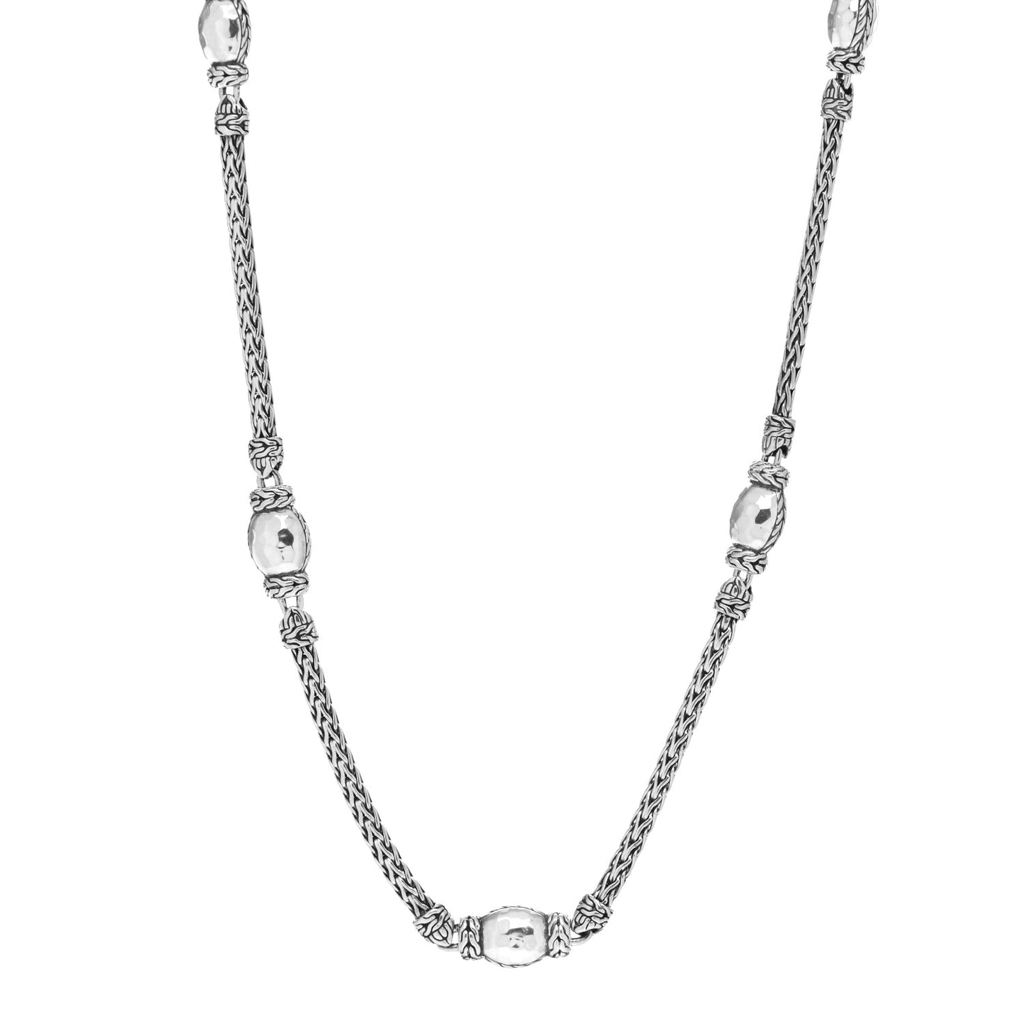 Sterling Silver Palu Station Necklace