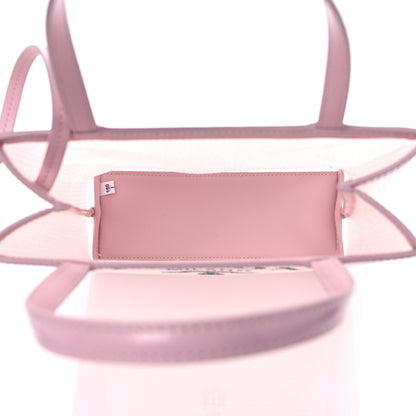 Prada Sequin Mesh Small Tote Bag Pink 6 of 14