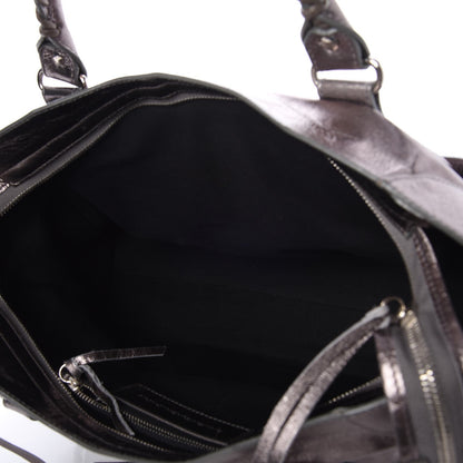 Balenciaga Metallic Agneau Classic Hardware City Pewter 6 of 11