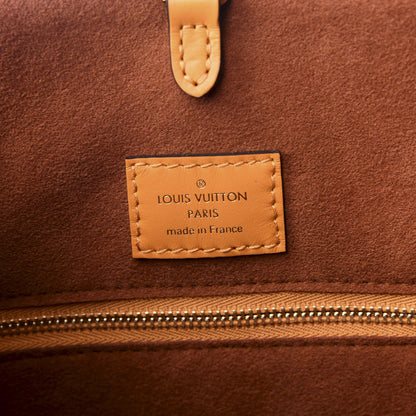 Louis Vuitton Calfskin Monogram Fold Tote MM Camel Sunbeam Cream 8 of 8