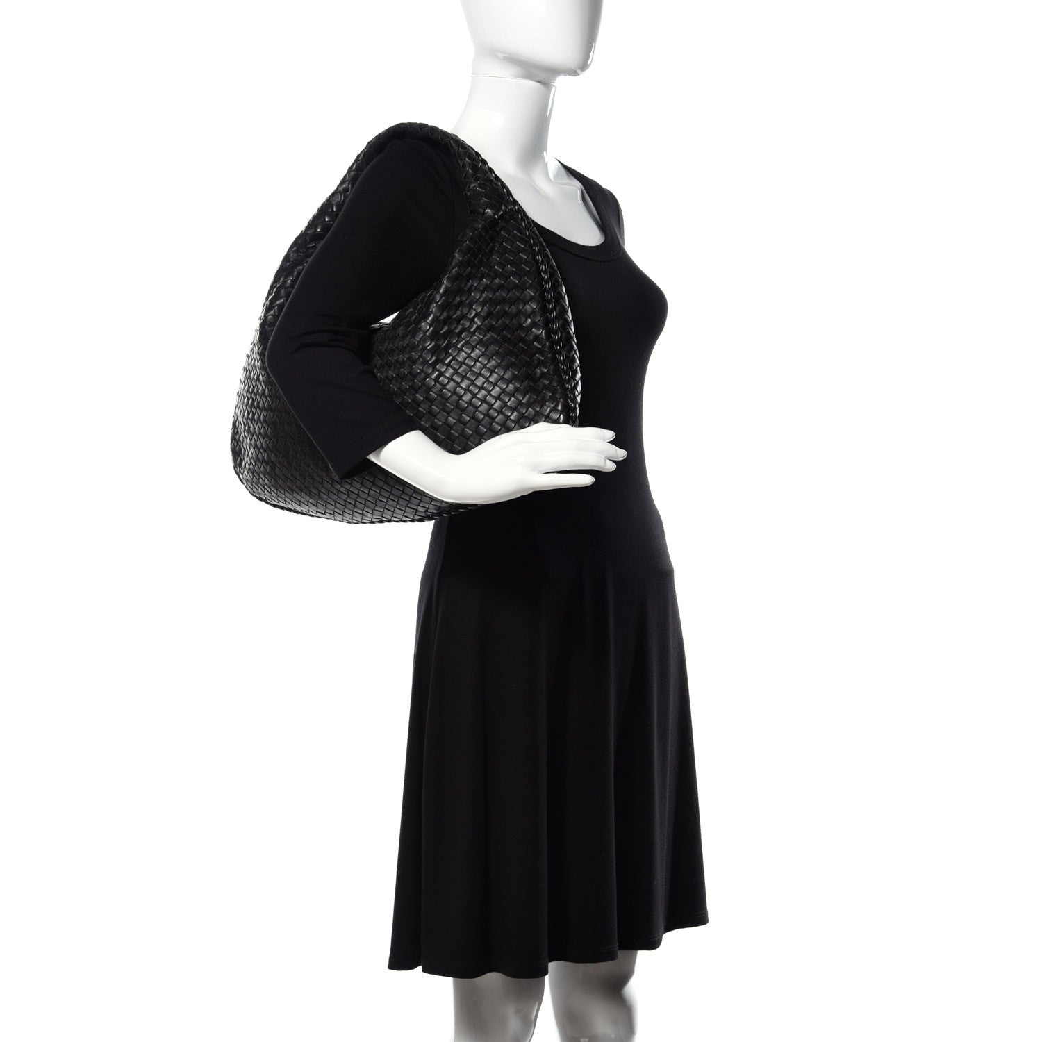 Bottega Veneta Nappa Intrecciato Large Veneta Hobo Black 2 of 8