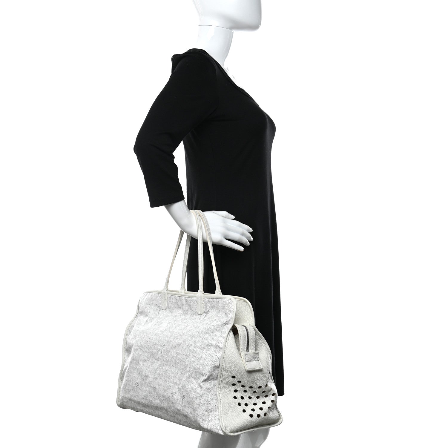 Goyard Goyardine Sac Hardy Pet Carrier PM White 2 of 12