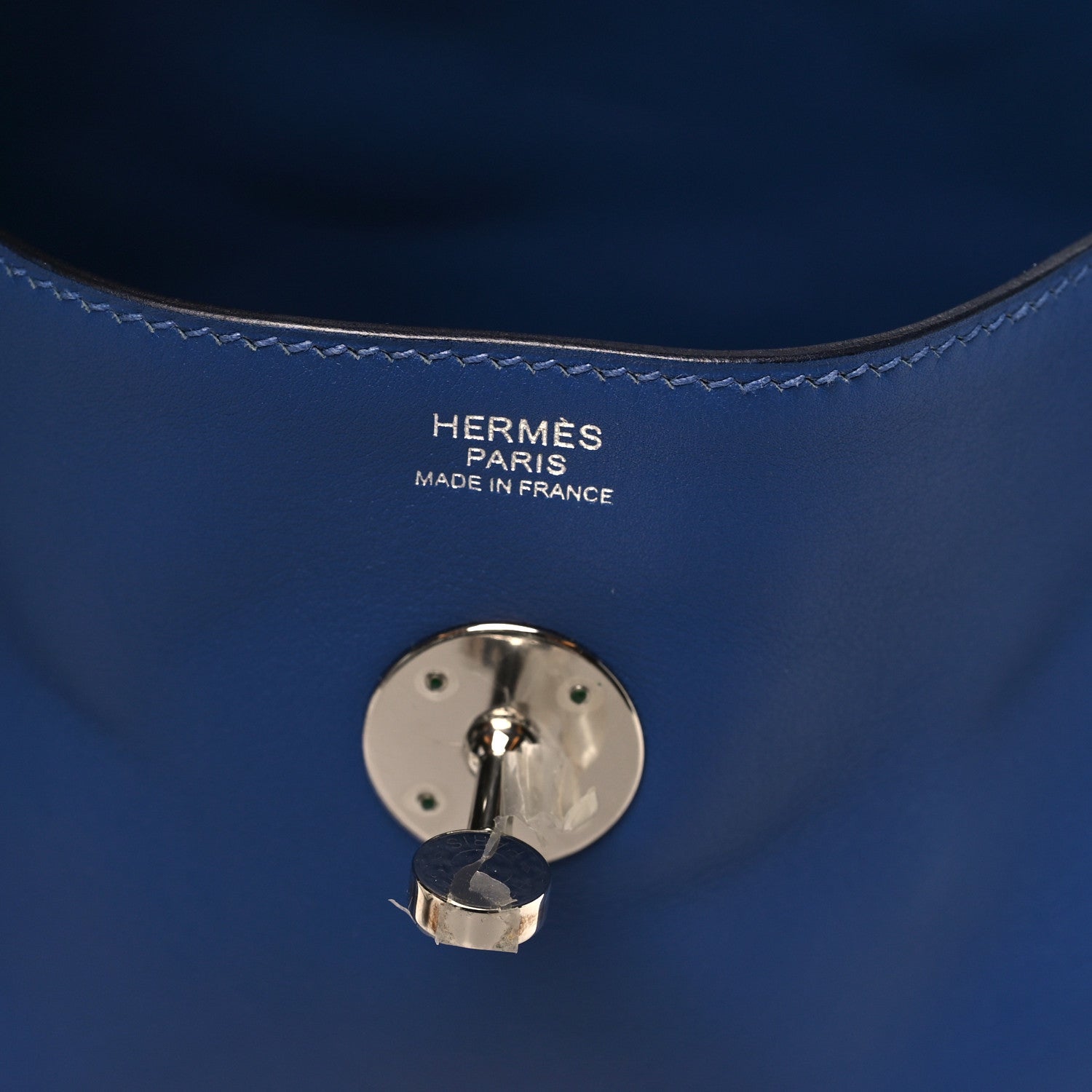 Hermes Swift Epsom Lindy 30 Tressage De Cuir Bleu Brighton Bleu Sapphire Capucine 6 of 10